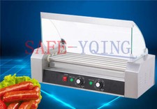 One 750W Commercial 5 Roller Hot Dog Grill Cooker Machine 220V New