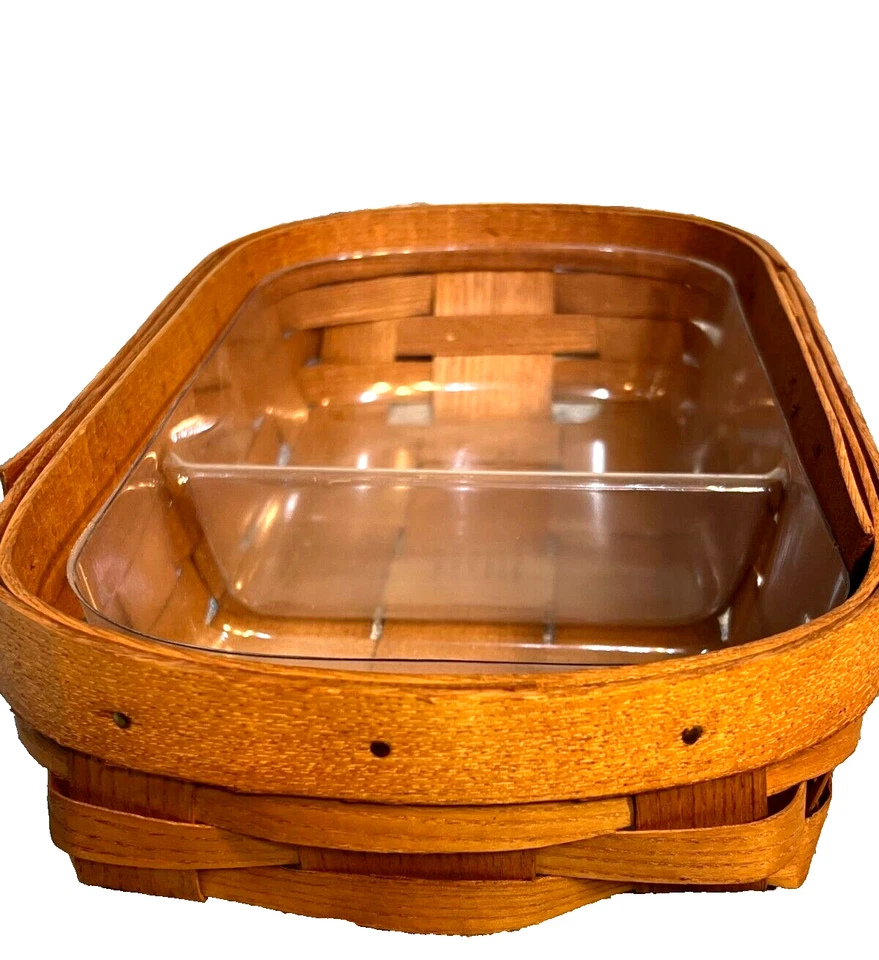 Cesta de armazenamento de mesa de cinzas dos Apalaches tecida à mão com forro de plástico removível - Imagem 2 de 4