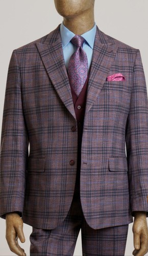 Trajes Steve Harvey 224004SHS 3 piezas malva/azul - Imagen 2 de 15