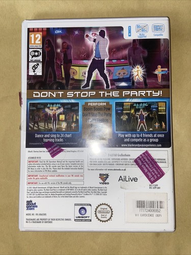 the black eyed peas experience wii game vgc - Picture 3 of 3
