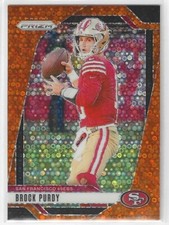 BROCK PURDY 2024 PANINI PRIZM ORANGE DISCO PRIZM SAN FRANCISCO 49ERS