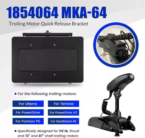 for Minn Kota 1854064 MKA-64 Quick Release Bracket Ulterra Terrova PowerDrive V2 - Foto 8 di 21
