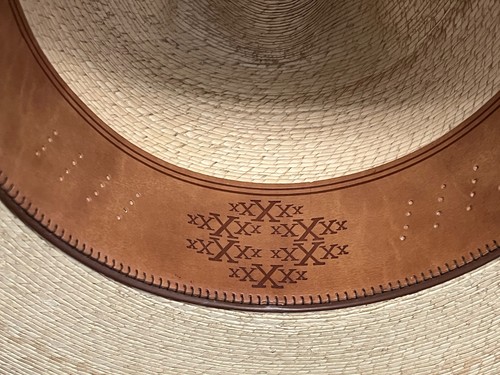 Larry Mahan Collection 30X Straw Western Cowboy Hat Size 7 1/4 by Milano Hat Co. - 第 12/15 張圖片