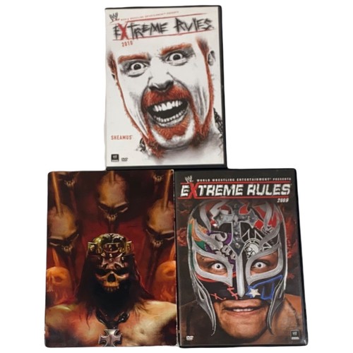 WWE 3 DVD Lot - Extreme Rules 2009, 2010, Triple H King of Kings 2 DVD Set