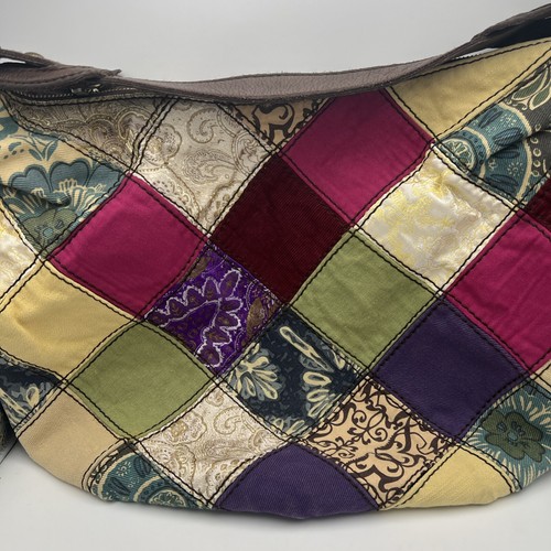 Große Hobo Bag der Marke Lucky mehrfarbig Patchwork Stoff und Leder - Bild 3 von 17