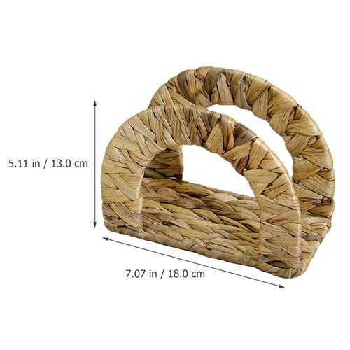 Woven Napkin Holder Restaurant Desktop Napkin Holder Decorative Serviette - Picture 6 of 12