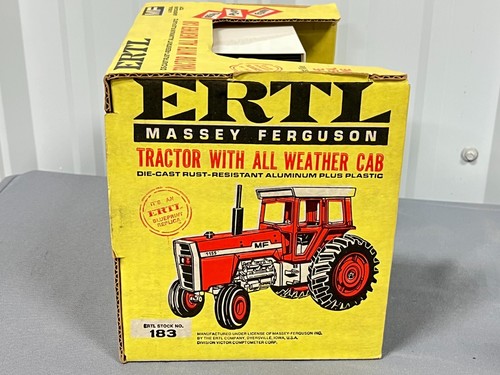 Massey Ferguson MF 1155 Tractor w Cab ERTL 1:16 Beautiful Box!!! Gray Rims - Picture 11 of 12