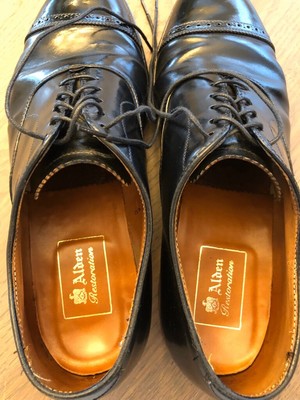 Alden Perforated Straight Tip Bal Shoe