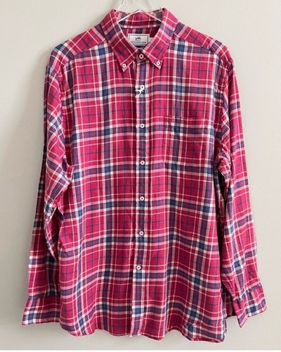Southern Tide Classic Fit Plaid Button Shirt Size Large Plaid Long Sleeve Shirt - Picture 3 of 5