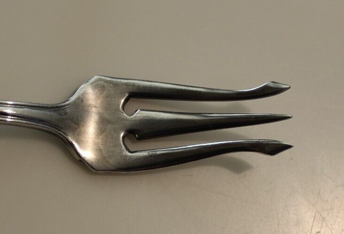 Oneida Community Silver Triple Plus Olive/Pickle Gabel 8 1/4" lang 3 Zinken - Bild 3 von 5