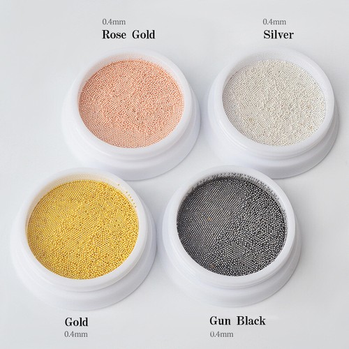 4mm 6mm 3D Nail Art Micro Caviar Beads AB Opal Rhinestones Pearl Decorations - Picture 5 of 30