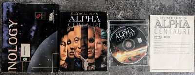 Sid Meier's Alpha Centauri PC Game, Windows 95/98, CD-ROM, exc condition *No box