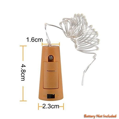 1M 3.28FT 10 LED Cork Shaped Copper Wire String Light Wine Bottle For DIY RH494 - Picture 12 of 21