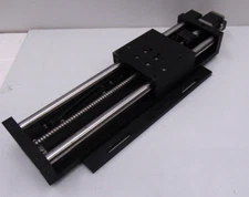 NRC NEWPORT PARKER (?) VEXTA DC STEPPER BALL SCREW LINEAR RAIL SLIDE  POSITIONER