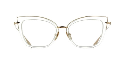 Dita AMORLY Crystal Clear And White Gold (DTX408-A-02) Eyeglasses - Picture 2 of 4