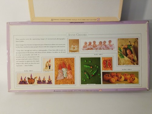 CEACO 3 in 1 Anne Geddes Deluxe Jigsaw Puzzle Set 100, 550, 700 & A 550 piece - Picture 3 of 12