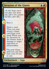Invasion of the Giants x4 4x FOIL Kaldheim NM MTG