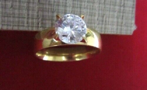 14K GOLD EP 3.1CT DIAMOND SIMULATED SOLITAIRE RING sizes 5-12 u choose the size - Picture 11 of 13