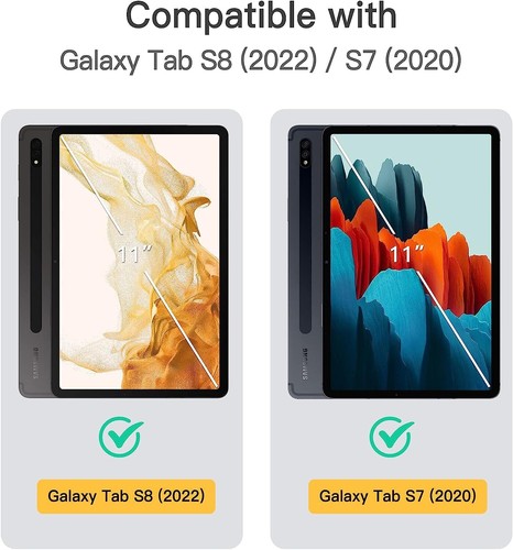 For Samsung Galaxy Tab S7 Case 11''2020 Flip Cover Folio With S Pen Holder Stand - Picture 7 of 19