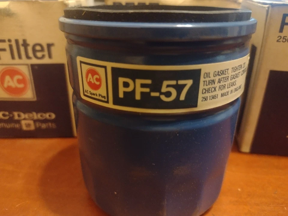 批量 3 件 PF57 正品 AC Delco 发动机机油过滤器 GM 25013451 90-93 Geo Storm — 第 2/3 张图片