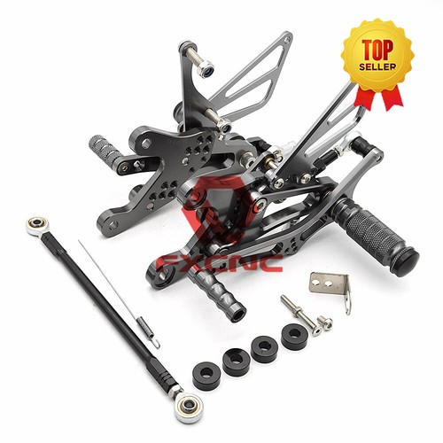 For Yamaha YZF R6 FXCNC CNC Motorcycle Rearsets Foot Pegs 1999 2000 2001 2002 - Foto 2 di 11