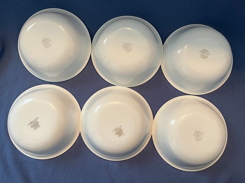 6 Vintage Corelle USA Winter Frost White 6 1/8" Cereal Bowls - Picture 3 of 4