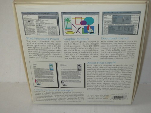 Final Copy II for the Commodore Amiga - Picture 2 of 6