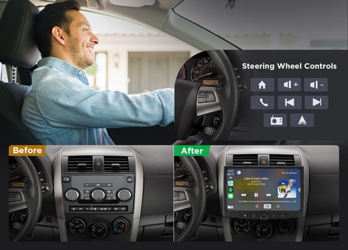 Eonon UA13SK Plus Double DIN 10.1" Car Radio Head Unit Android 13 Auto CarPlay - Picture 9 of 21
