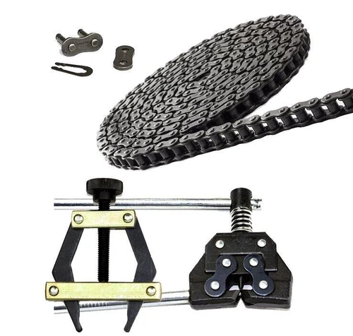 #41 Roller Chain 10 Feet with 1 Master Link & Tool Kit #25-60 Puller and Breaker