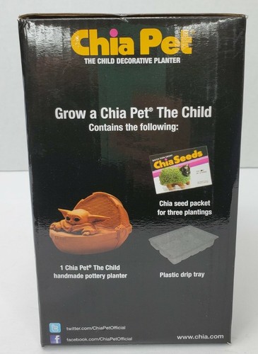 Star Wars The Mandalorian The Child Baby Yoda Chia Pet Decorative Planter - Picture 2 of 3