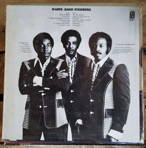 THE OJAYS O'JAYS Back Stabbers 1972 LP Philadelphia IR KZ-31712 RARE! SHRINK - Picture 2 of 2