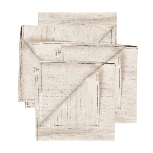 Kora Peace Silk Handloom Napkin - Thumbnail 4