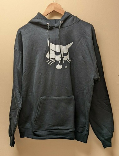 Bobcat "Eco Smart" Hooded Hoodie Black Sweatshirt - M, L & XL - Picture 1 of 3