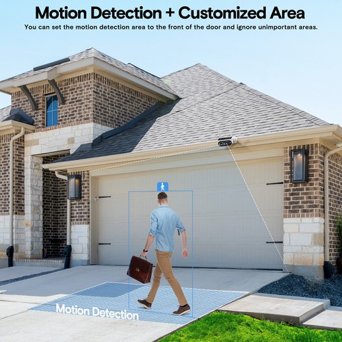 10CH Solar Surveillance & Security Camera System Outdoor Wireless Spotlight 64Gb - Picture 4 of 12