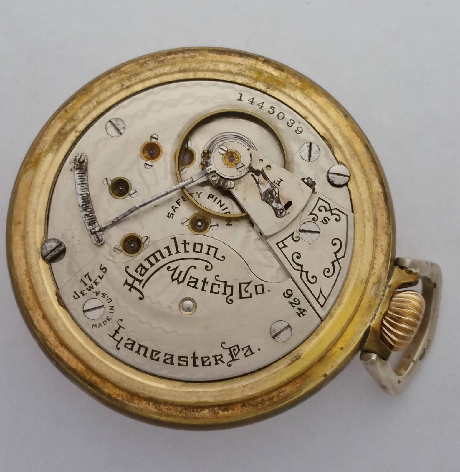 Hamilton 924 18s Lever Set Mens Antique Pocket Watch, circa 1923 eBay