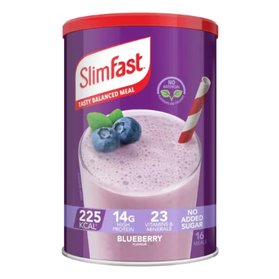 Slimfast Diet Meal Replacement Shake Powder - Vanilla, Café Latte, and Blueberry - Image 2 of 4