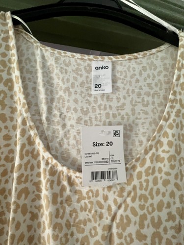 Leopard Top Size 20 NEW - Picture 6 of 6