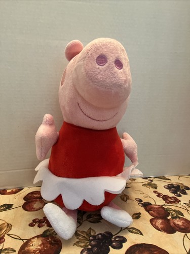 2003 FIESTA PEPPA PIG NICKELODEON NICK JR BALLERINA PLUSH FIGURE STUFFED ANIMAL - Picture 3 of 6