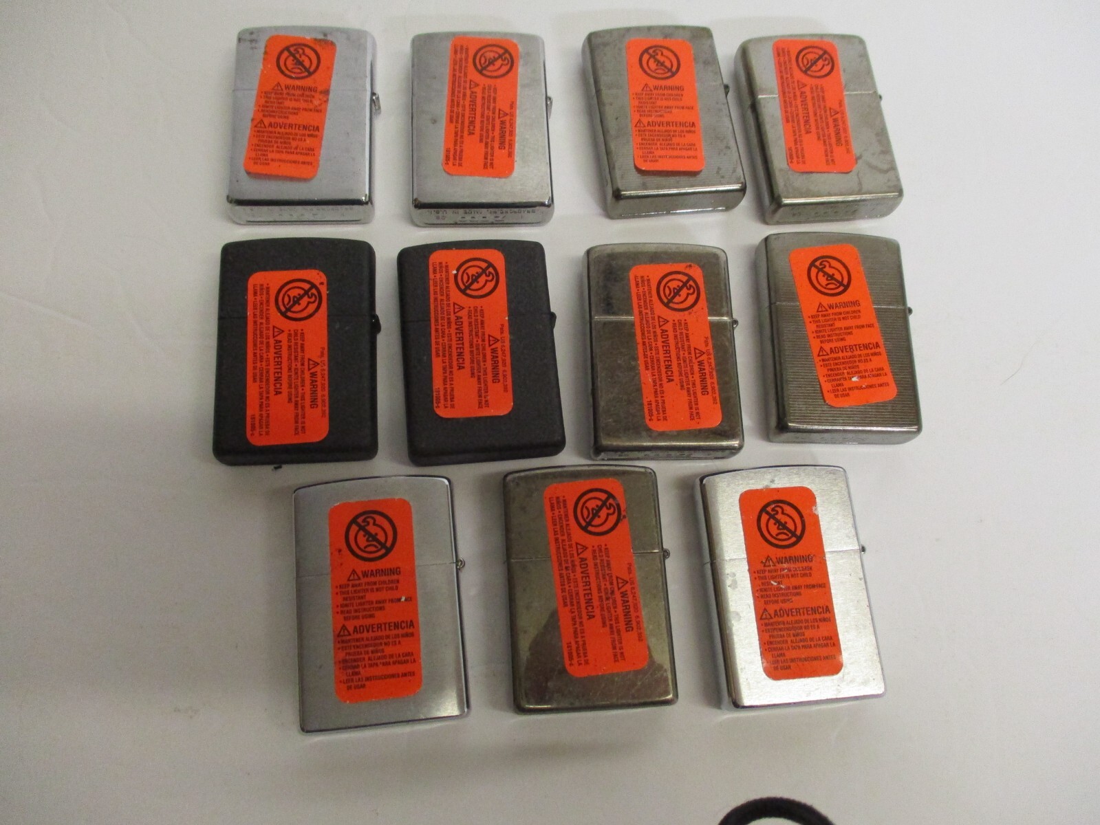 Bulk Lot of 11 Mid 2000's Zippo Lighters Authentic New Factory Sealed