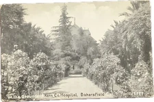 In The Ground Of Kern County Hospital Bakersfield 1777 Postcard