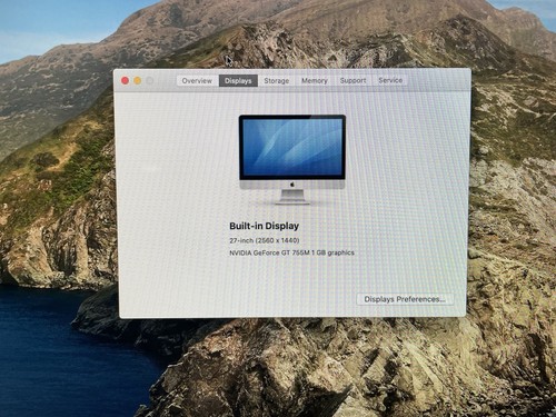 IMAC (27-INCH LATE 2013), i5 4570, 8GB, 1 TB SATA Catalina OS, 1GB Video Memory - Picture 6 of 10