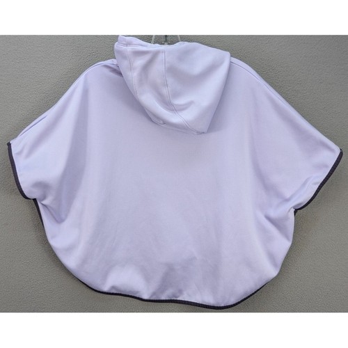 Under Armour Hoodie Poncho Youth Girls Loose Fit Purple Logo Pullover Size YLG - Picture 4 of 10