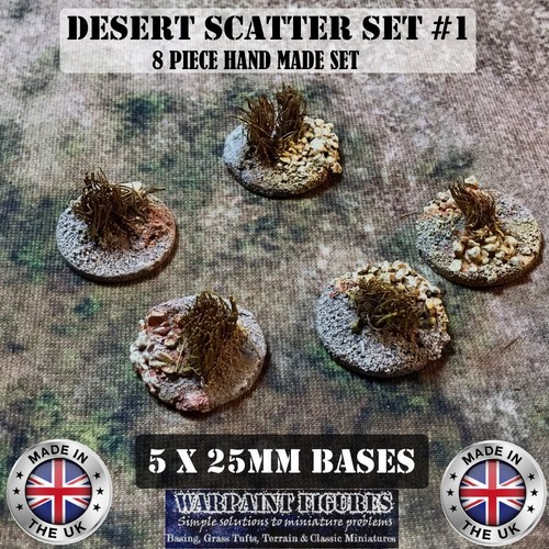 WPF - Wargaming Desert Scatter Terrain Sets für 40K & Bolt Action COC 28 mm Zweiter Weltkrieg - Bild 5 von 8