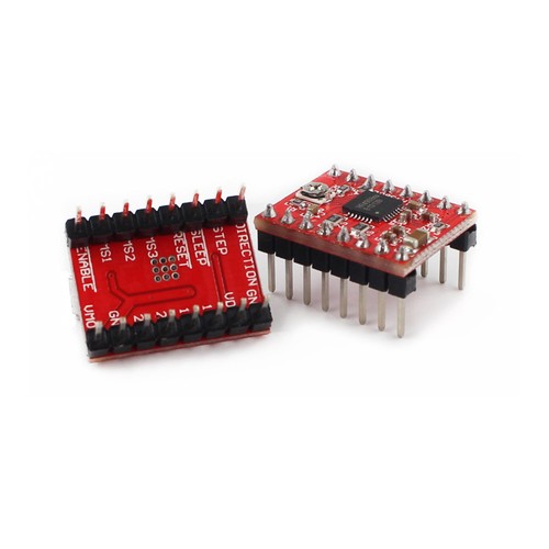 2 Stück A4988 Schrittmotor Treiber Modul für 3D Drucker RepRap StepStick Arduino - Bild 2 von 7