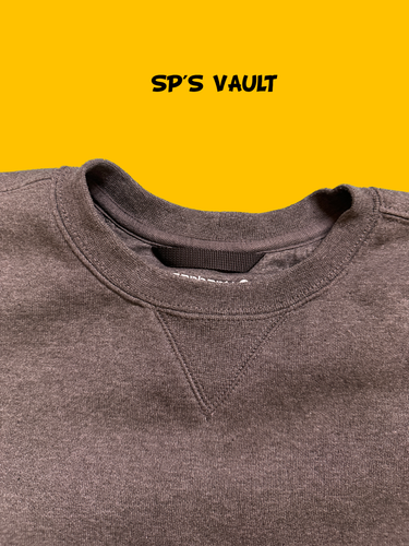 Carhartt Sweatshirt Loose Fit Midweight Crewneck Heater Grey Large Work Wear - Picture 3 of 11