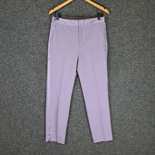 Zara Womens Pants Size L Large W30 Purple Pockets Stretch
