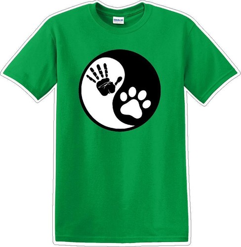 Yin Yang Work Dog - Dog- Novelty T-shirt - Picture 7 of 16