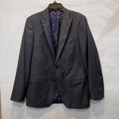 Indochino Wool Sport Coat Mens Size 40 Gray Blazer - Picture 12 of 12