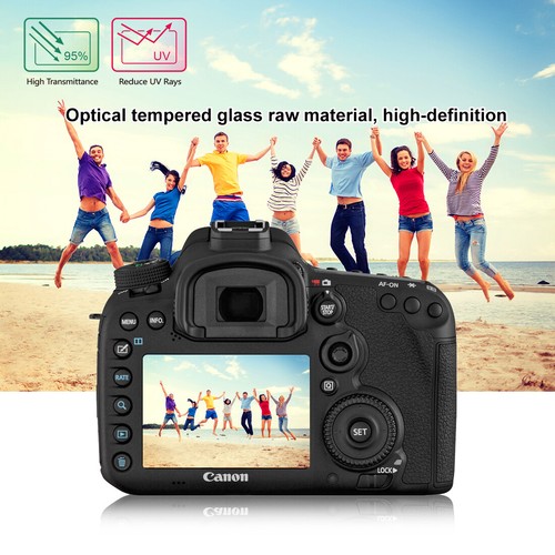 For Canon EOS 7D Mark II 7D2 Hard Tempered Glass Screen Protector Guard - Picture 10 of 10