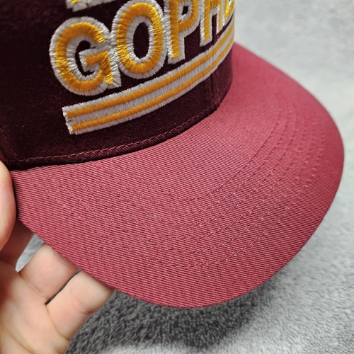 UNIVERSITY OF MINNESOTA Hat Baseball Cap U of MN GOPHERS Snapback OSFM NCCA - Picture 10 of 21